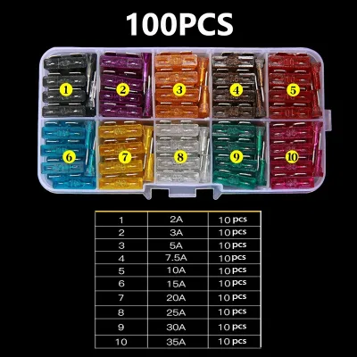 Assortiment de 50 fusibles auto avec boîte – image 3