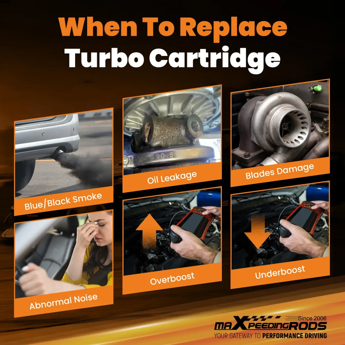 Cartouche de turbo à roue de compresseur usinée
