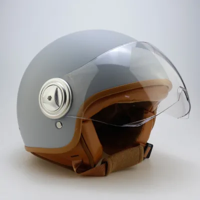 Casque demi-face rétro avec protège-oreilles – image 2