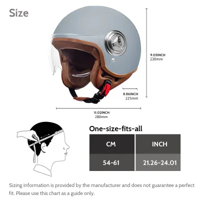 Casque rétro avec protège-oreilles moto et vélo – image 2