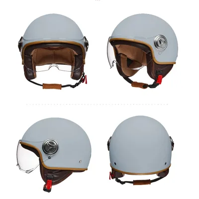 Casque rétro avec protège-oreilles moto et vélo – image 3