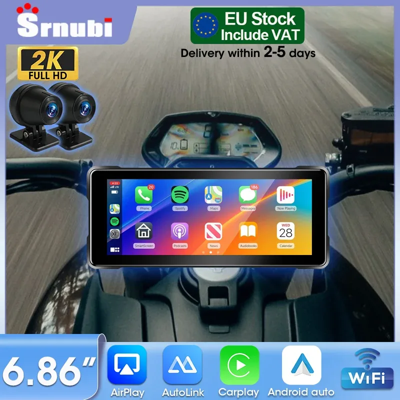 Écran moto avec caméra avant et arrière