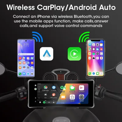 Écran moto sans fil CarPlay et Android Auto – image 3