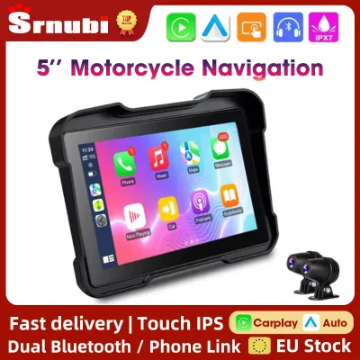 Écran moto tactile avec double caméra