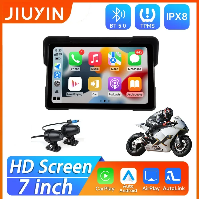 Écran multimédia moto GPS sans fil étanche