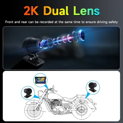 Écran tactile moto avec caméra embarquée – image 3