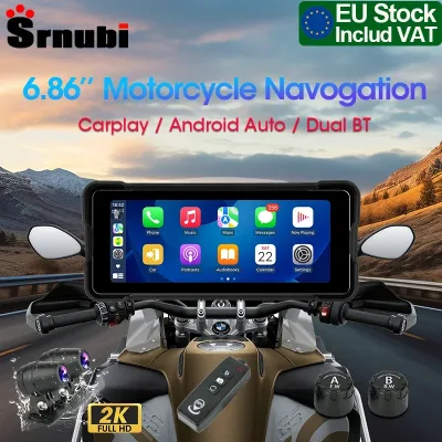 Écran tactile moto sans fil 6,86 pouces