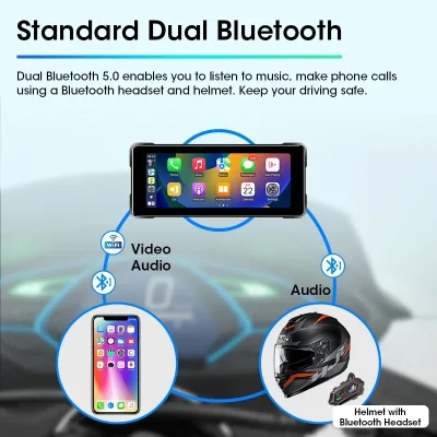 Écran tactile moto sans fil 6,86 pouces – image 3