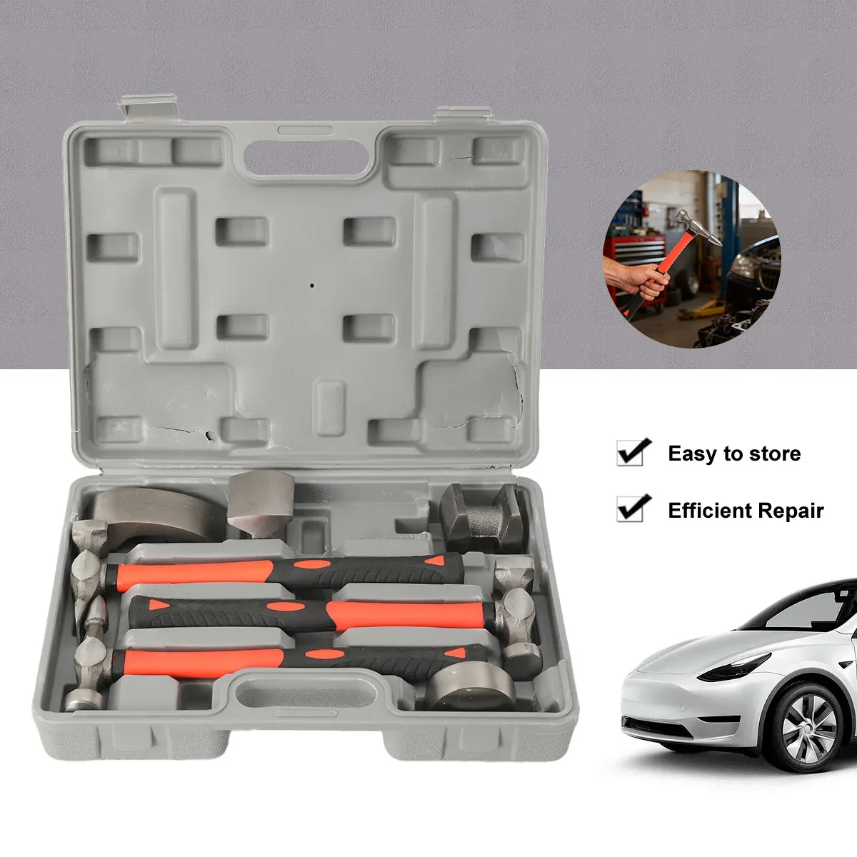 Kit de débosselage carrosserie 7 pièces