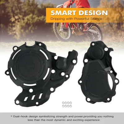 Kit de protège-carters moteur moto orange – image 2