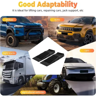 Paire de rampes de voiture noires