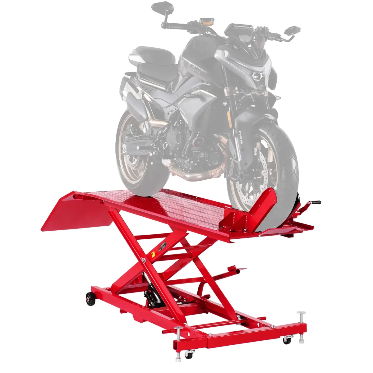 Table élévatrice de moto à pédale