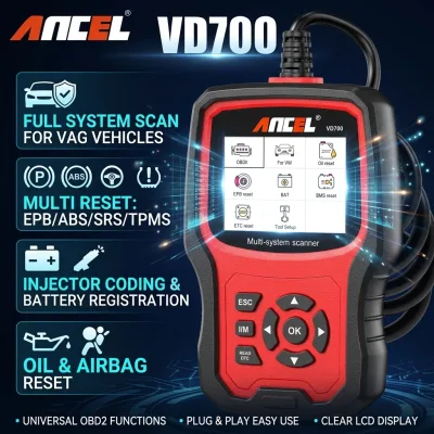 Valise de diagnostic OBD2 à écran couleur