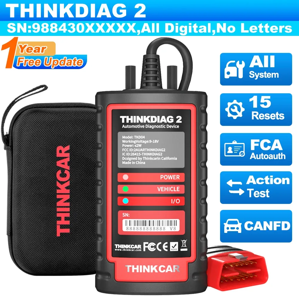 Valise de diagnostic OBD2 Bluetooth CAN FD